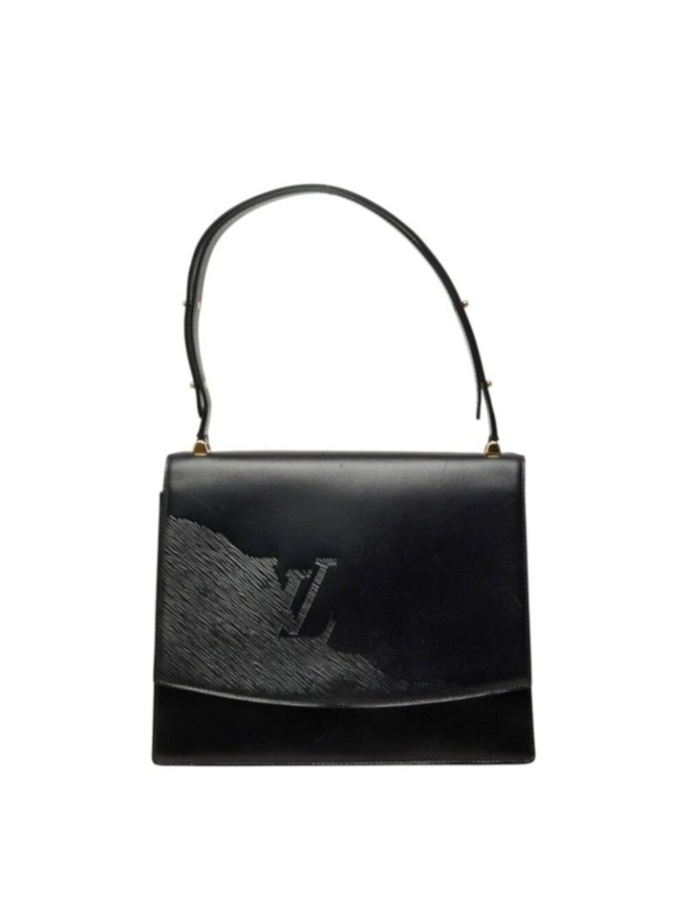 Louis Vuitton Opera Line Delph Shoulder Bag Noir Black Leather